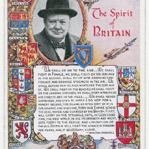 'The Spirit of Britain' (Winston Churchill) Greetings Card Get Authentic Sale Online