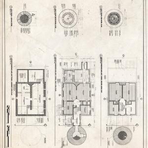 Blueprint Keeper's Residence & Light Tower Floor Plans - Cana Island Light Station, Keeper's Residence and Light Tower, Cana Island Road, Baileys Harbor, Door County, WI Low Pice