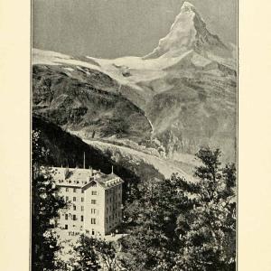 1901 Print Matterhorn Mountain Pennine Alps Switzerland Italy Zermott XGN3 Sale Outlet Locations