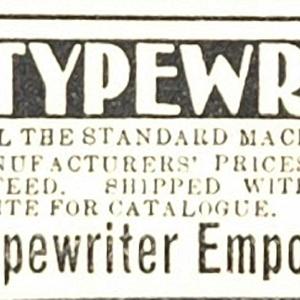 1901 Original Print Ad Typewriter Emporium Chicago - ORIGINAL ADVERTISING Get Authentic Cheap Pice