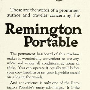 1922 Ad Remington Portable Typewriter Emmett Watson Art Machine 374 YYC3 Free Shipping Cost