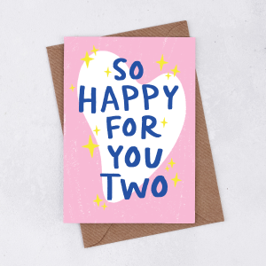 'So Happy for you two' - Greetings Card For Sale Sale Online
