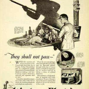 1926 Ad Western Electric Antique Telephone Army Military Inspection SCA5 Sale Cheap Pices