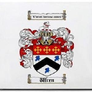 Wren Family Shield / Coat Of Arms Mouse Pad Get Authentic For Sale