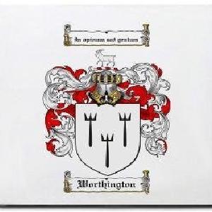 Worthington Family Shield / Coat Of Arms Mouse Pad Buy Cheap 100% Guaranteed