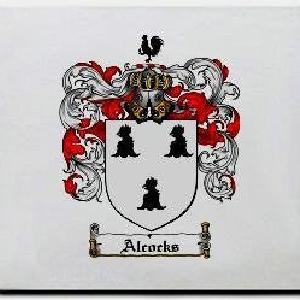 Alcocks Family Shield / Coat Of Arms Mouse Pad Free Shipping Limited Edition