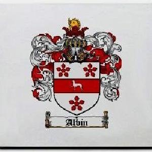 Albin Family Shield / Coat Of Arms Mouse Pad Cheap Best