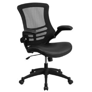 Woolverton Mid-Back Mesh Swivel Ergonomic Task Office Chair with Flip-Up Arms Cheap Real Authentic