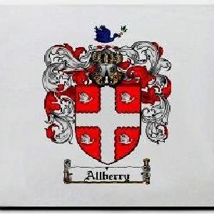 Allberry Family Shield / Coat Of Arms Mouse Pad 100% Guaranteed