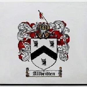 Allbritten Family Shield / Coat Of Arms Mouse Pad Sale Shop Offer