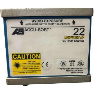 Accu-Sort, MODEL 22 SERIES II, 02029956, LASER BAR CODE SCANNER - NEW NO BOX Buy Online Cheap