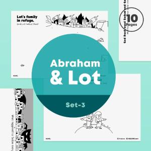 [008] Abraham and Lot - Creative Drawing Pages Printable Clearance Newest