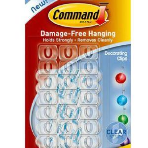 Command 17026CLR Decorating Clip, 3/4"x1/2"x1/4", Clear Explore