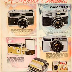 1961 Ad Vintage Ansco 35mm Cameras Slide Projector 8mm Film Flash YMM4 Quality Free Shipping For Sale