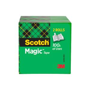 Scotch Magic Tape 810-2P34-72, 3/4 in x 2592 in, 2 pk Free Shipping Top Quality
