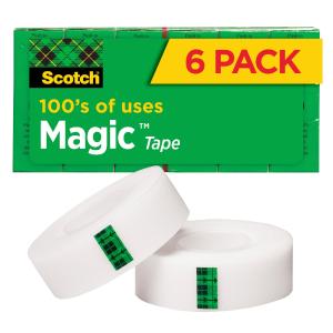 Scotch Magic Transparent Tape 810-6PK 3/4 in x 1296 in x 0 in Cheap Sale 100% Original