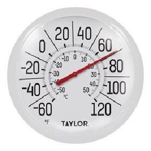 8-Inch Diameter White Outdoor Dial Thermometer Cheap Sale With Paypal