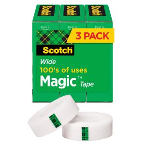 Scotch Magic Tape 810S3, 3/4 in x 800 in 3-Pack Manchester