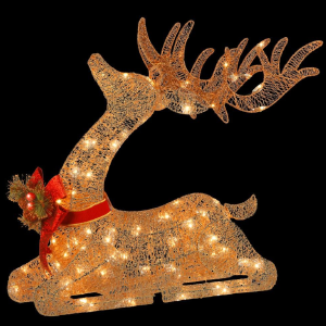 31 in. Pre-lit Resting Reindeer Cheap 2025 Newest