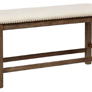 Moriville - Beige - Double Uph Bench Discount Pay With Visa