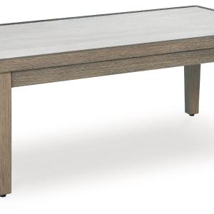 Rainier Ranch - Brown / Beige - Rectangular Cocktail Table Clearance Online Fake