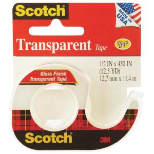 3M Scotch 1/2 In. x 450 In. Transparent Tape Free Shipping Geniue Stockist