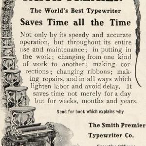 1904 Original Print Ad Smith Premier Typewriter Company - ORIGINAL ADVERTISING Cheap Sale 2025 Unisex