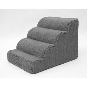 Gray High Density Foam Scalloped 4 Steps Sherpa Big Sale