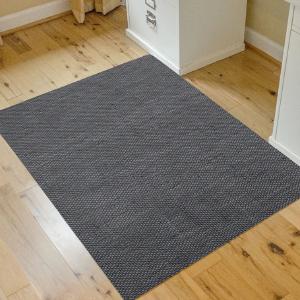 Gray Barbury Weave Straight Rectangular Chair Mat Free Shipping Good Selling