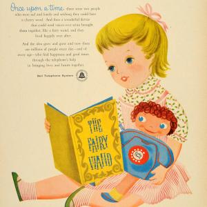 1956 Ad Dolly Phone Bell Telephone System Bil Baird - ORIGINAL ADVERTISING TM3 Clearance For Nice