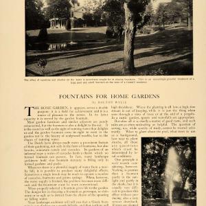 1906 Article Fountain Home Garden Dalton Wylie Roslyn Water Fountain CLA1 Shipping Discount Sale