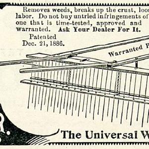 1895 Ad Breeds Universal Weeder Cultivator Farm Machine 49 S Market St CCG1 Discount Store