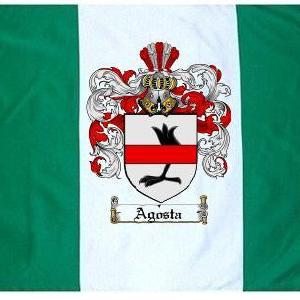 Agosta Coat of Arms Flag / Family Crest Flag Sale New