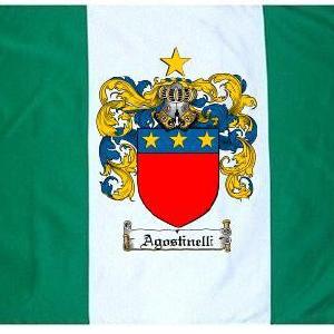Agostinelli Coat of Arms Flag / Family Crest Flag Geniue Stockist For Sale