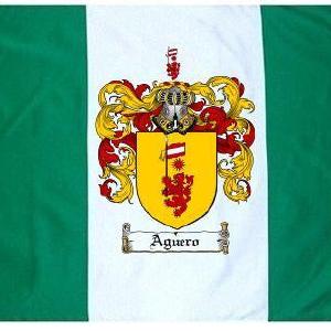 Aguero Coat of Arms Flag / Family Crest Flag Cheap Sale Genuine
