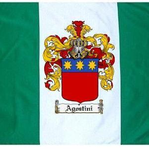 Agostini Coat of Arms Flag / Family Crest Flag Newest