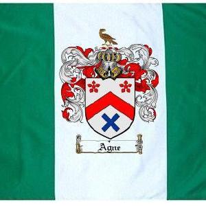 Agne Coat of Arms Flag / Family Crest Flag Free Shipping Perfect
