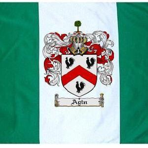 Agin Coat of Arms Flag / Family Crest Flag 2025 New Sale Online