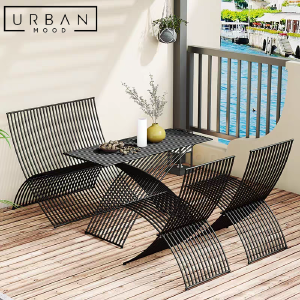 VERTEX Modern Outdoor Table & Chairs Excellent Online