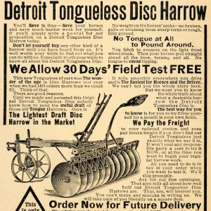 1907 Ad Detroit Tongueless Disc Plow American Harrow Co - ORIGINAL CG1 Buy Cheap Official Site