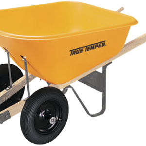 True Temper 8 CUBIC FOOT POLY WHEELBARROW WITH DUAL WHEELS Wide Range Of Cheap Online