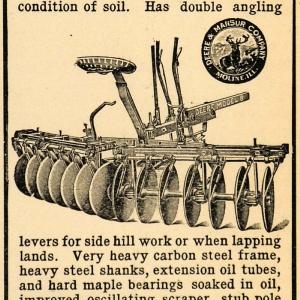 1907 Ad Model B Disc Harrow Spring Gangs Deere & Mansur - ORIGINAL CG1 Buy Cheap Buy