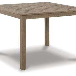 Aria Plains - Brown - Square Dining Table W/Umb Opt Lowest Pice