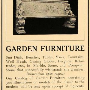 1907 Ad Erkins Studio Garden Furniture Bench New York - ORIGINAL ADVERTISING CL4 Discount Order