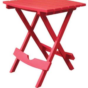 Adams 8510-26-3734 Quik-Fold Folding Side Table, Red Cheap Shop