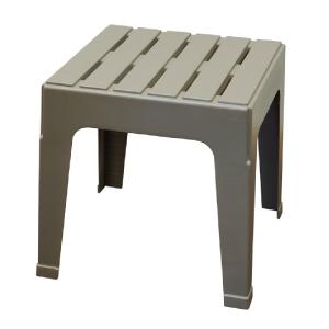 Adams 8090-13-3731 Big Easy Stackable Side Table, Grey Outlet Countdown Package