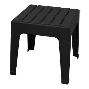 Adams Big Easy Black Square Resin Stackable Side Table In China For Sale