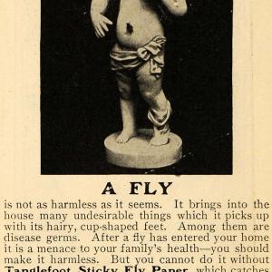 1902 Ad Tanglefoot Sticky Fly Paper Trap Boy Statue - ORIGINAL ADVERTISING TOM1 Discount 2025 New