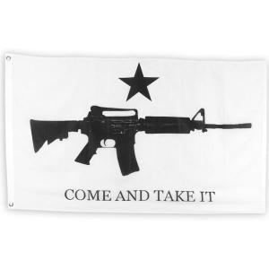 12" x 18"  M4 Come and Take It Super-Poly Flag Buy Online Cheap