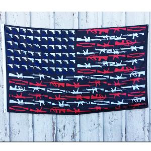 3 x 5 Ft Black Guns Super Poly Flag For Nice